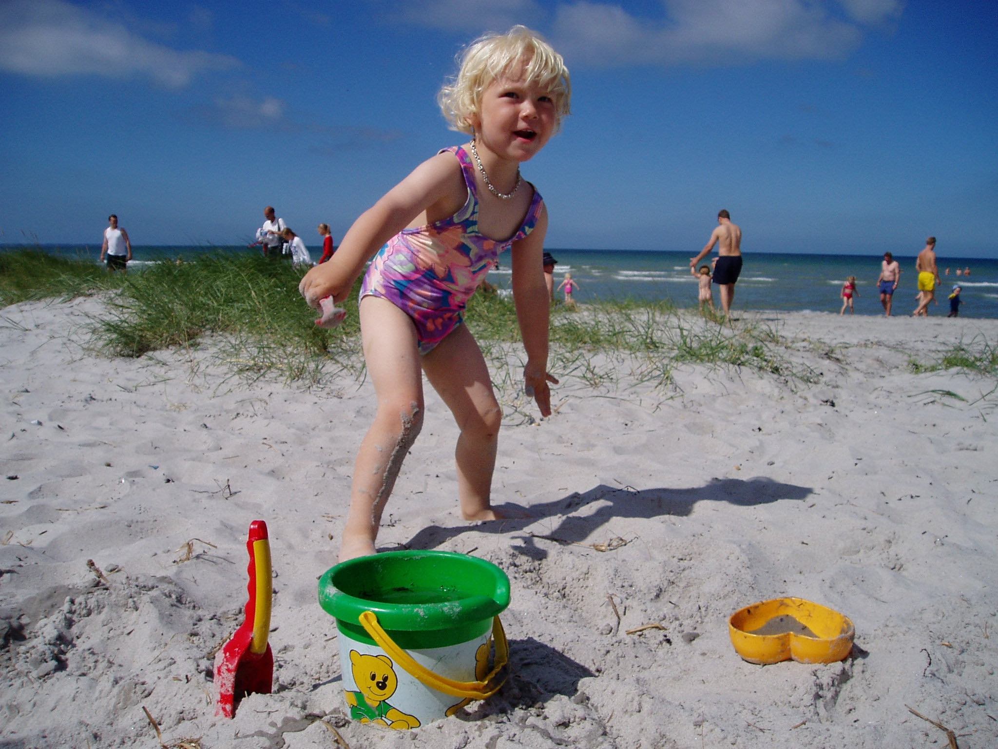 Odsherreds strande er børnevenlige, med sand og gode muligheder for leg.